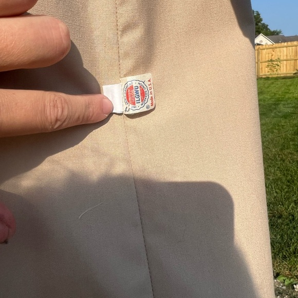 Vintage 1986 Bonnie Cashin Russel Taylor Long Red and Tan Trench Coat Size 8/10 - Picture 9 of 16